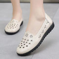 Soft leather soft bottom ladieswear shoes flatsabrasion resistantwaterproofbows work shoes wechat group purchase live broadcast one piece dropshipping