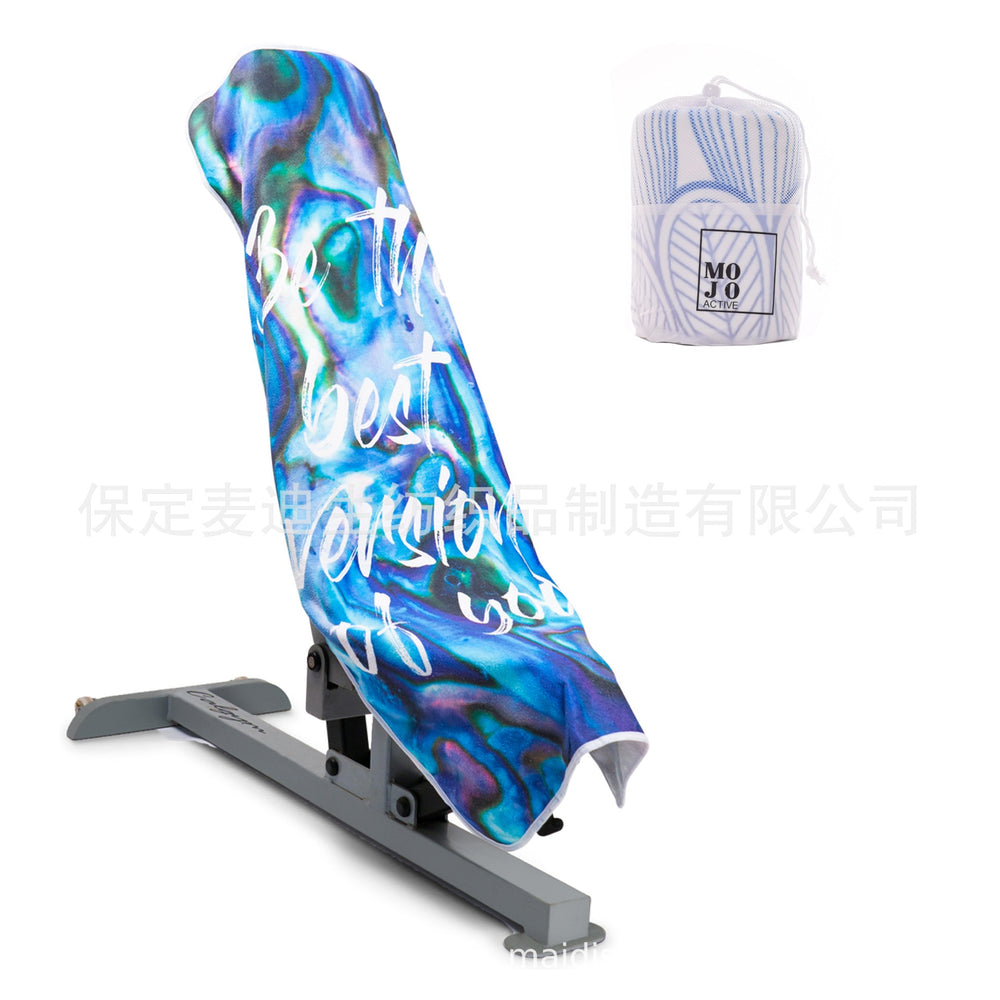 Sports towel, quick sweat-absorbing gym mat, outdoor running, enlarged quick-drying towel with strong magnetic sweat towel wholesale
