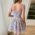 direct-to-consumer fashionable european and american cross-border  women's clothing: sexy, bodycon, embroidered floral cami dress