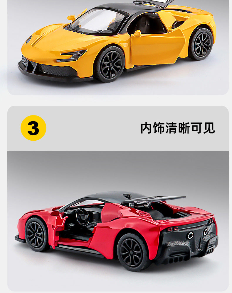 alloy car toy car pull-back simulation model alloy car model toy car car wholesale small toys