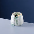 Nordic stainless steel fruit fork spoon ceramic storage jar set marble fruit fork household cutlery spoon dropshipping