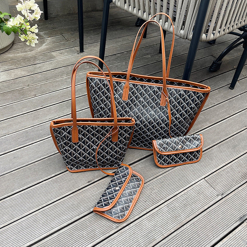 Commuter to work Large capacity tote bag women's 2025 new spring and summer retro fashion shoulder bag Casual commuter women's bag