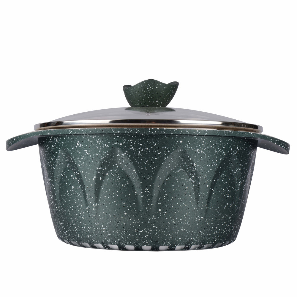Oem personalized lotus style suit pot die-cast aluminum soup pot non-stick soup pot stew pot for home stew meat aluminum alloy