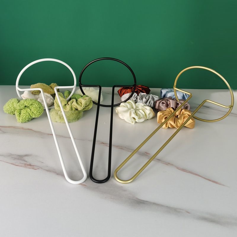 Large intestine hair tie storage box iron art access to luxurypopular handy gadget rubber band hairband headband hair accessories jewelry storage shelf