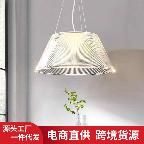 High-value glass island chandelier Italian personalized clothing store cafe homestay study dining table atmosphere chandelier