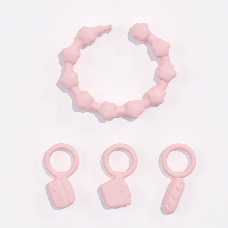 Baby silicone bracelet, toothpaste, baby anti-eating hand glue, gnawing baby teeth, toy pacifier, molar stick