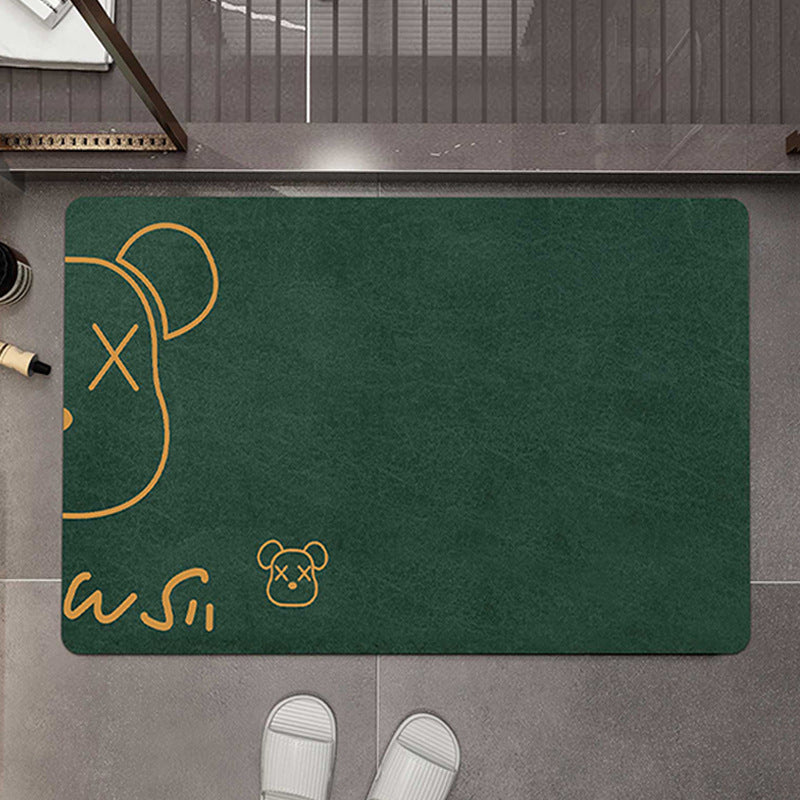 Soft diatom mud floor mat, bathroom bathroom door, water-absorbing non-slip foot pad, household door mat, toilet foot pad