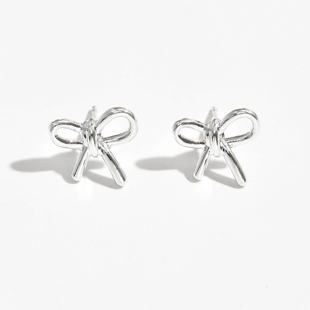 European and american cross-border ins style high-end bow pendant necklace for women, elegant and versatile minimalist earrings and rings jewelry set
