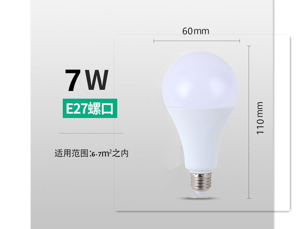 LED bulb Super bright A bulb E27 screw white light B22 warm light constant current eye protection waterproof household factory lighting bulb