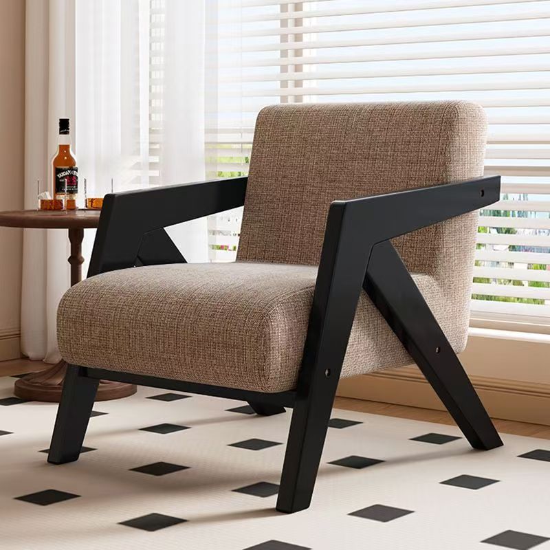 Richard nordic solid wood single sofa chair living room french cafe hotel retrob&b balcony lazy chair