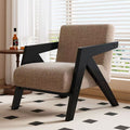 Richard nordic solid wood single sofa chair living room french cafe hotel retrob&b balcony lazy chair