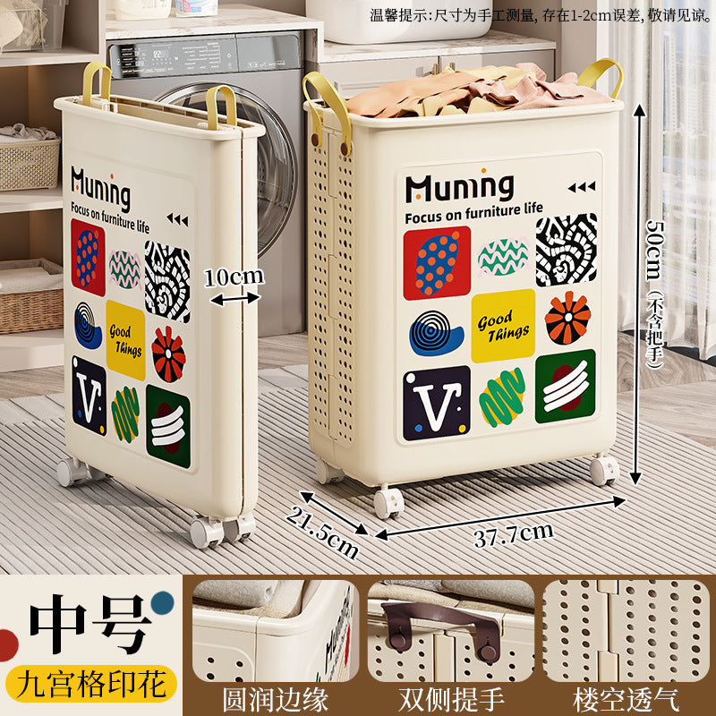 Dirty clothes basket for homefoldable dirty clothes storage basket bathroom clothes storage basket large capacity clothing handy gadget