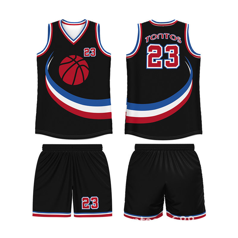 Adult game training jersey sports basketball jersey heat transfer quick drying jersey basketball jersey set custom printing