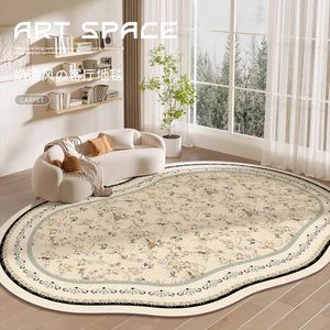 Carpet living room special-shaped bedroom new arrival cream style bedside no-wash, wipeable and maintenance-free room classy floor mat