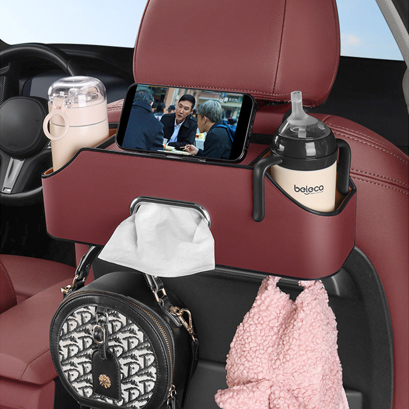 Laiben Car Seat Back Storage Box Car Multifunctional Storage Box Tissue Box Water Cup Shelf Storage Box