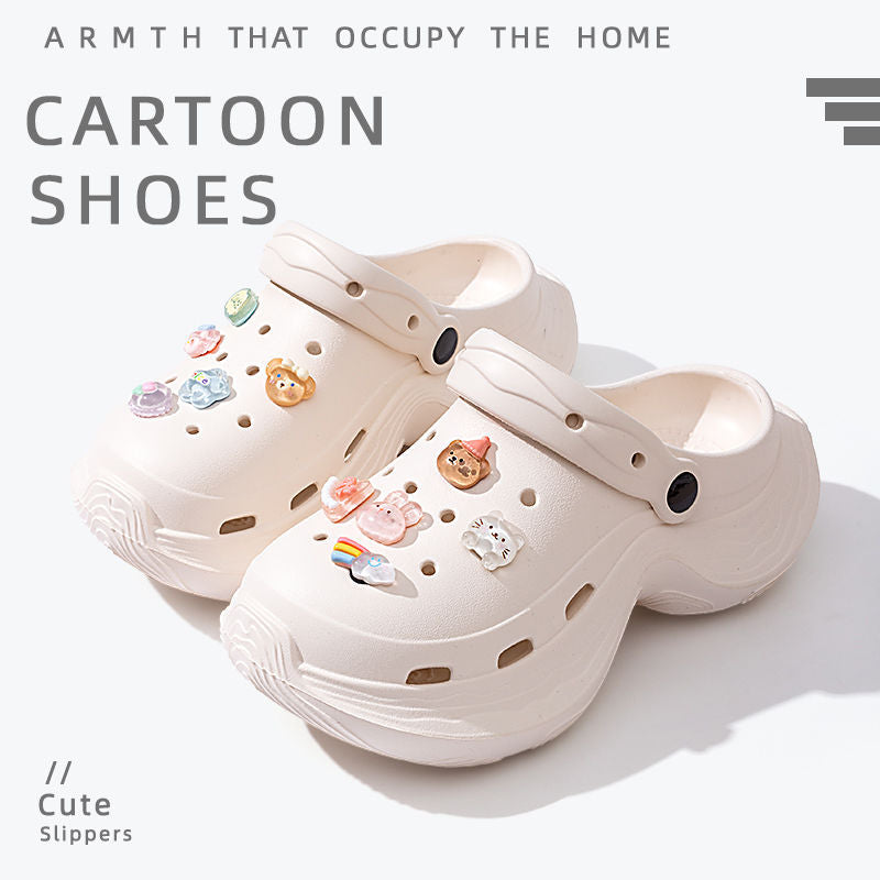 Women's clogs - 2025 summer new fashion, anti-slip, breathable, soft sole, odor-resistant, thick sole, height increasing sandals for outdoor wear