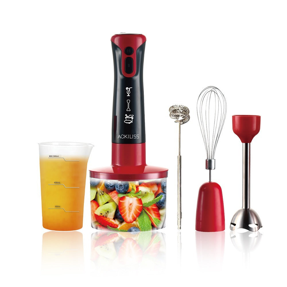 5-in-1 multifunctional kitchen gadget set: handheld electric mixer & food processor