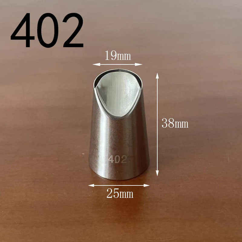 Medium decorating nozzle 1m#2d# seamless 304 stainless steel cream cake baking decorating tool in stock wholesale