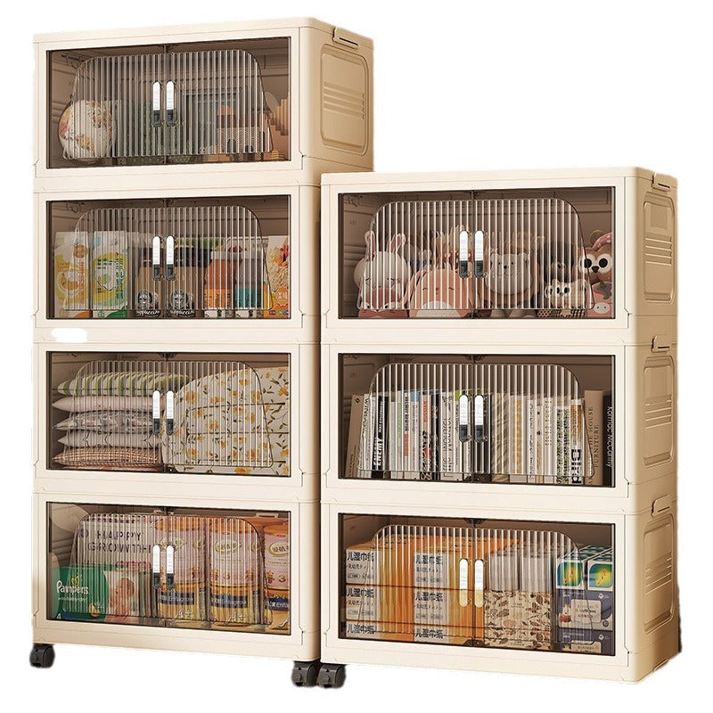 40-70 Wide Baby Wardrobe Children's Clothes Organizing Box Baby Wardrobe Plastic Household Snacks Storage Storage