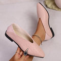 spring & fallnew arrival two-wear woven casualflats women's flatsv mouth pointed toe soft leather low heel professional flats43