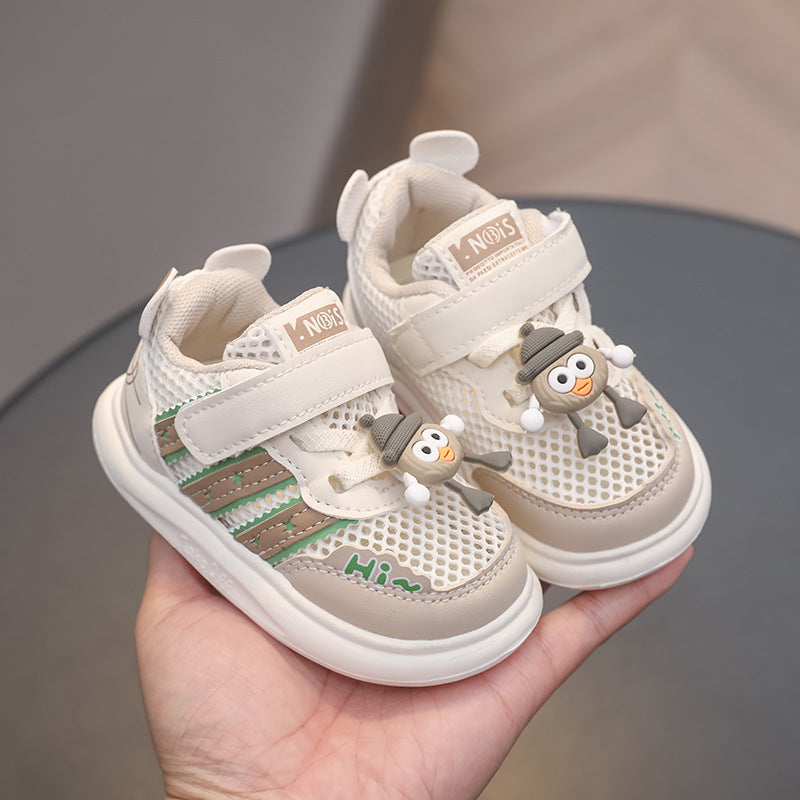 Baby toddler shoes, unisex soft sole ultra-light cute shoes for infants and young children (0-1-3 years), fashion sneakers, spring/summer mesh flats