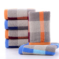Yarn-dyed cotton square towel dark men's towel thickened plus soft water-absorbent labor protection towel one piece dropshipping