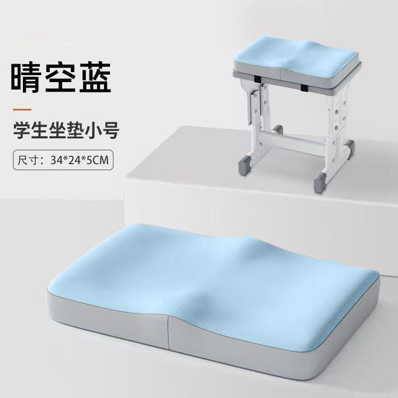Student seat cushion - memory foam, ideal for classrooms, middle & high school chairs, dorm room chairs, non-slip seat pad, office seat cushion