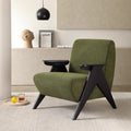Richard chair - single seater sofa chair, french retro style, solid wood, small apartment living room, designer leisure chair