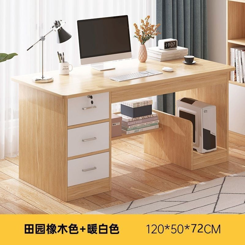 Office desk employee workstation office desk and chair set minimalist modern executive desk single person staff desktop computer table