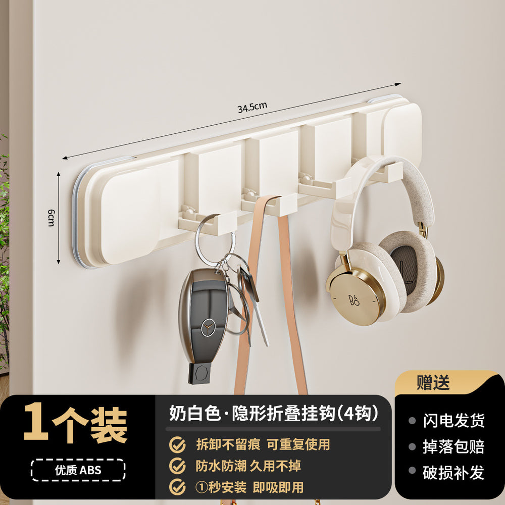 Suction cup door rear hook sticky hook hanger punch-free strong load-bearing wall hanging adhesive hook entrance door storage rack