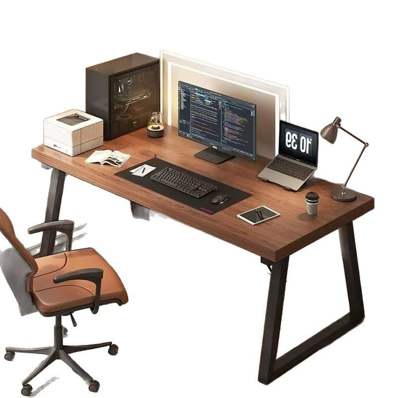 Minimalist modern office desk - double wide computer desk for home or office - student study desk - simple writing desk - workstation
