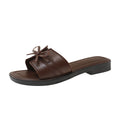 French fairy style one-strap slippers for women, new 2026 spring/summer casual vacation sandals, flat beach slides