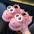 2024 new children's dinosaur slippers - funny & cute closed-toe sandals for boys, indoor/outdoor non-slip & wear-resistant