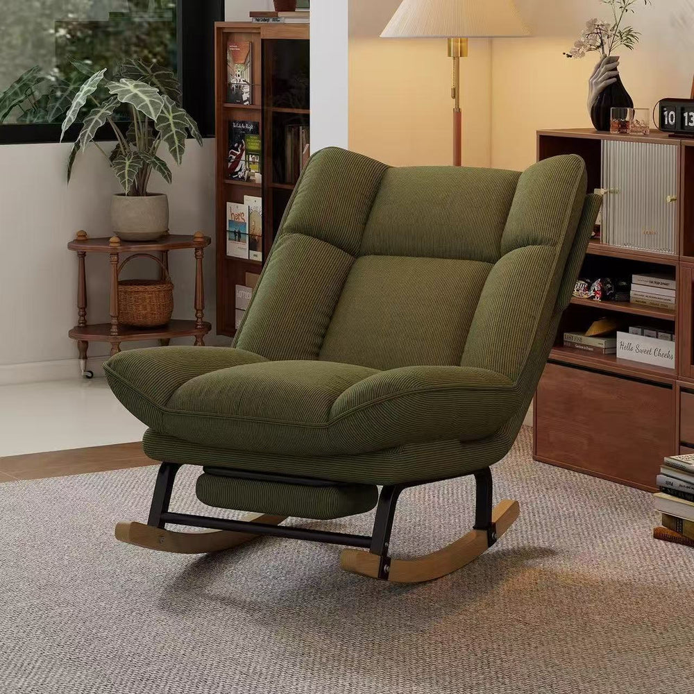 Rocking chair recliner - perfect for living room, balcony, home, leisure, bedroom - lazy sofa rocker