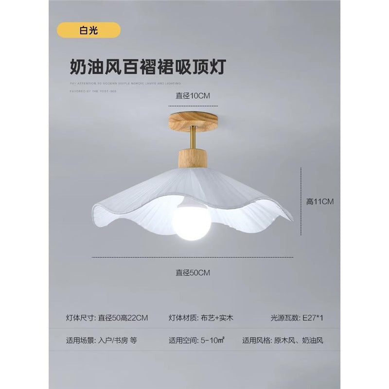 Aisle corridor lamp cream style ceiling lamp modern casual bedroom room lamp log entrance balcony lamp bedside lamp