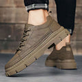 Men's shoes 2026 new winter casual leather shoes men's martin boots low-top non-slip soft sole student work boots
