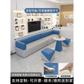 Combination 2 (including coffee table and square stool) (upgraded version-cat scratch leather)