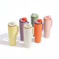 New fruit-themed insulated tumbler, 30oz cross-border handheld insulated cup, 304 double-walled stainless steel flip-top tumbler - wholesale