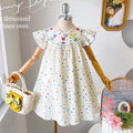 Girls' summer dress: cute, adorable, and stylish princess dress for kids - summer pure cotton dress for babies