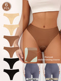 foreign trade ice silk seamless anti-embarrassment low-waist underwear sports yoga anti-embarrassment line underwear for women  new style
