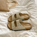 Belt buckle new arrivalthick sole sandals women's french outwear spring and summer fashion soft bottom beach shoes seaside sandals