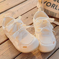 Hollow breathable white shoes women's 2026new arrivalsummer mesh german training soft bottom not tired feet casual sports
