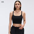 High-intensity sports bra for women, criss-cross spaghetti straps, beautiful back design, pilates yoga fitness bra, anti-sagging d26094