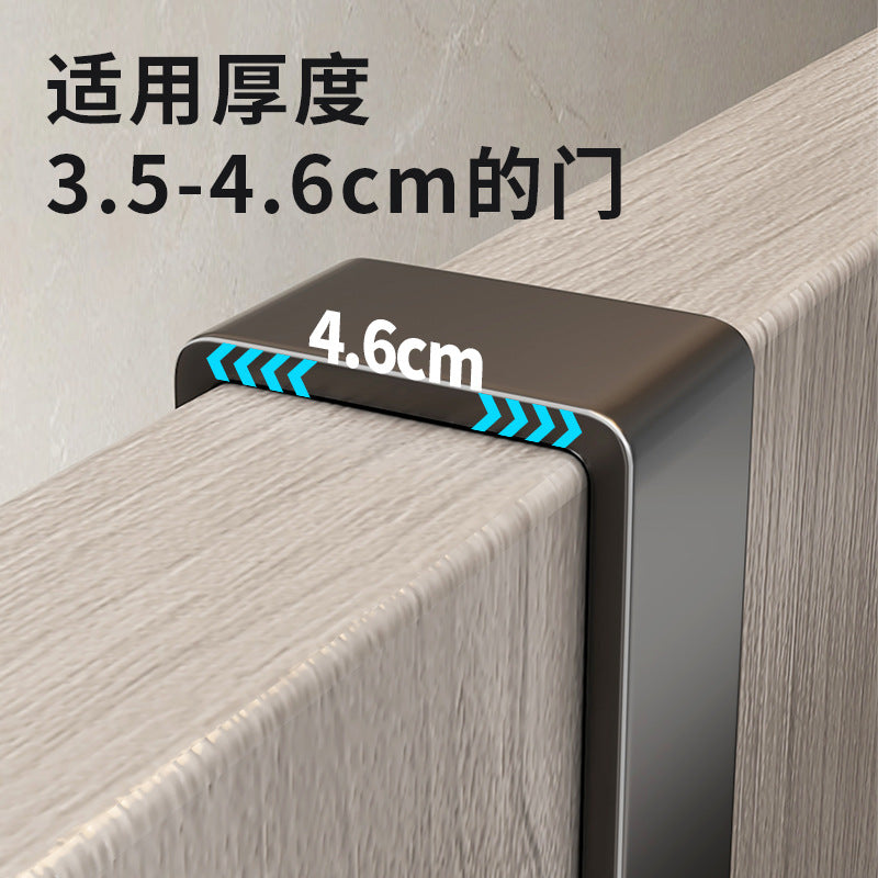 No punching door back hook hanger coat hook storage rack clothes storage rack artifact door back wall hook dormitory