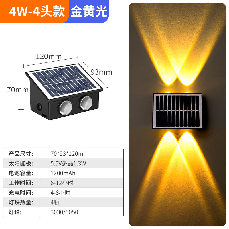 Solar outdoor lights - patio wall washers, balcony ambient lighting, garden smart lighting, minimalist stair and step lights