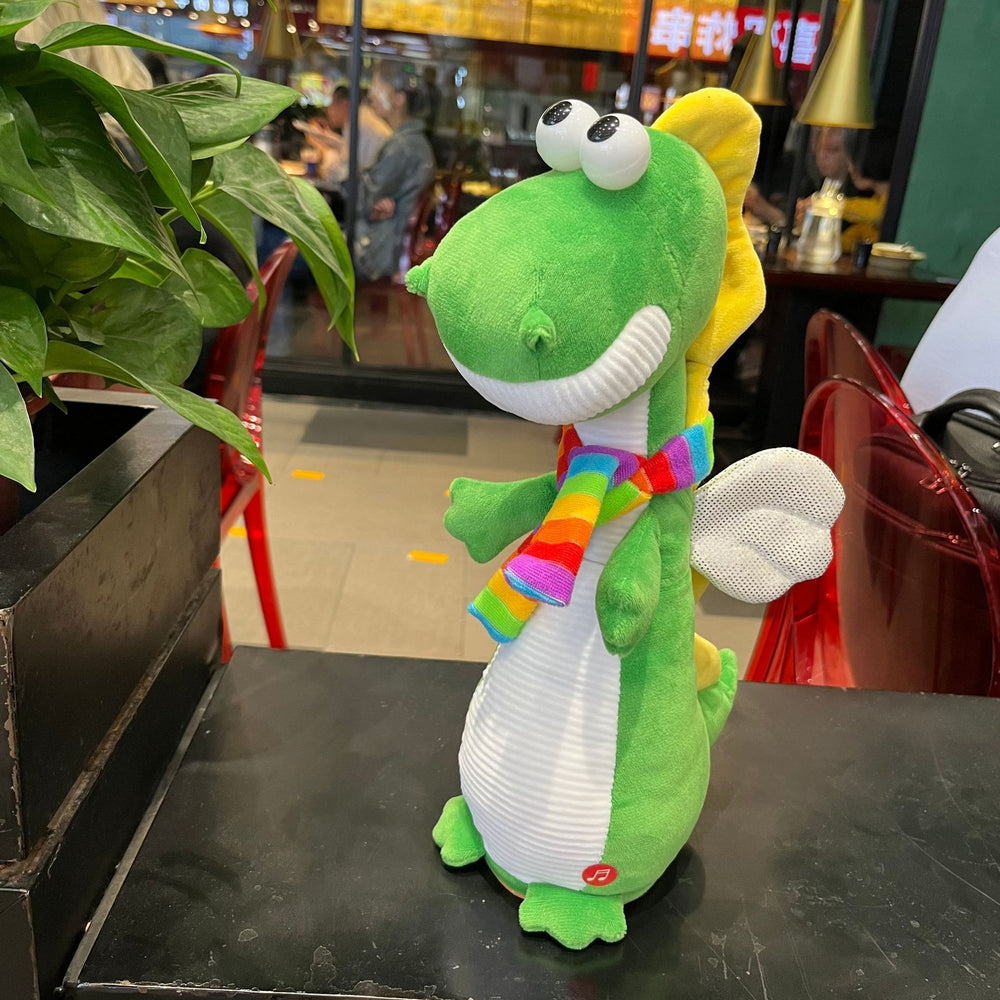 Wholesale cross-border cute dinosaur plush doll - singing, dancing, and swinging plush toy - creative gift for kids