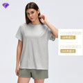 【customization available】loose fit women's short-sleeve yoga & activewear t-shirt - factory direct, supports custom oem/odm