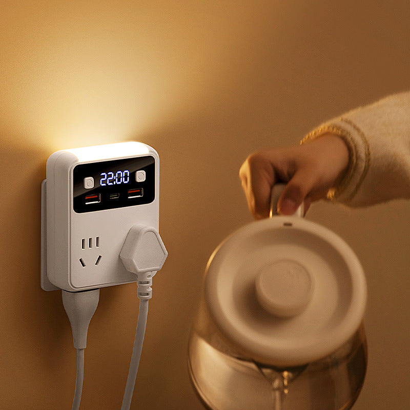 Socket converter for homeusb panel 86 square ultra-thin one to multi-hole slot expansion plug fast charging plug