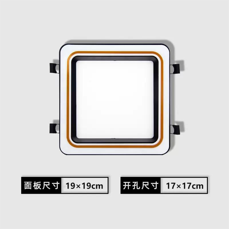 集成吊顶蜂窝大板LED灯19*19方灯20*20弹簧卡扣灯暗装嵌入式方灯