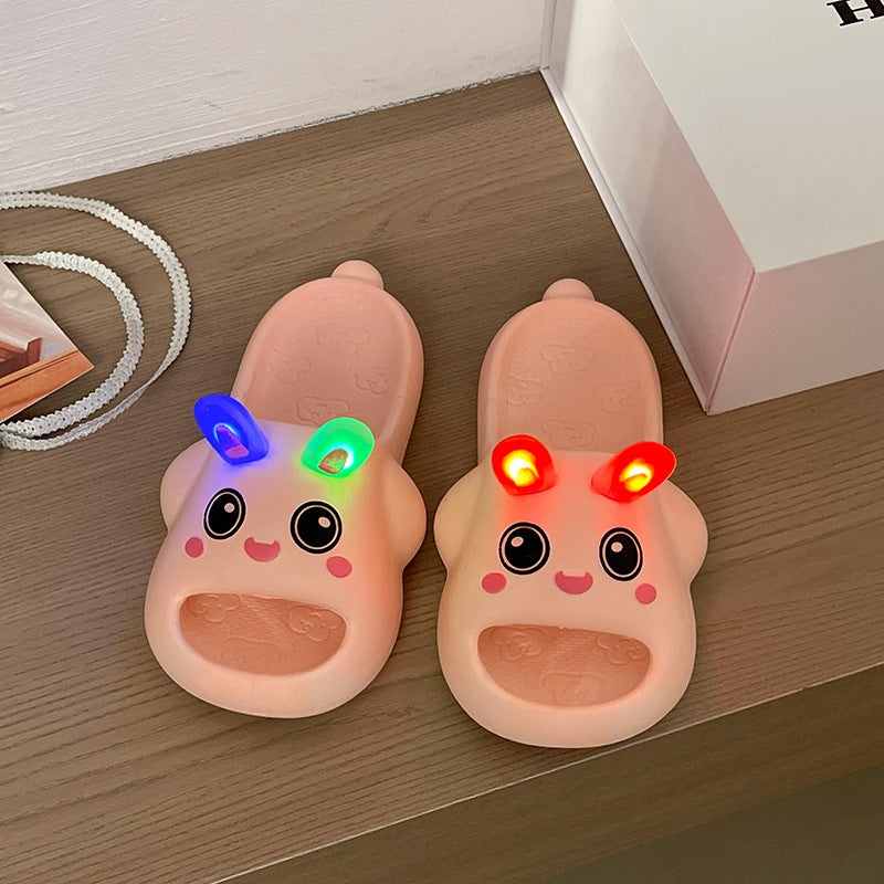 new arrival luminous slippers for women outwear summer 2026 popular rabbit fashion niche cute flip-flops wholesale